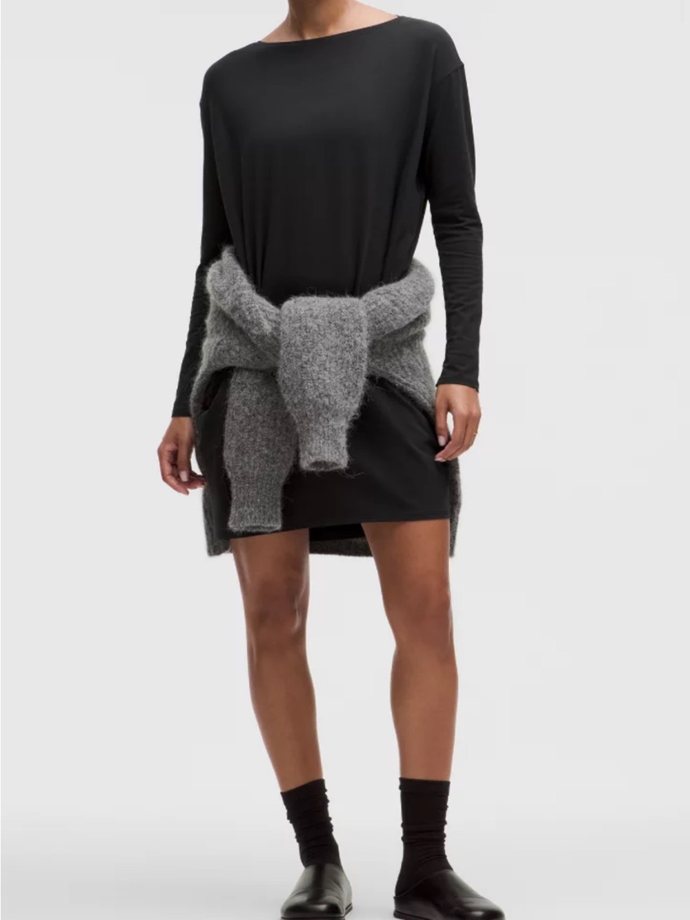 Women’s Sz. 10 Lululemon NWOT Back in Action Long Sleeve Dress - Black